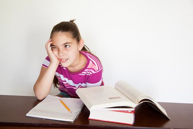 If this girl thinks that studying won’t help her do well on the test, her low self-efficacy may develop into learned helplessness.