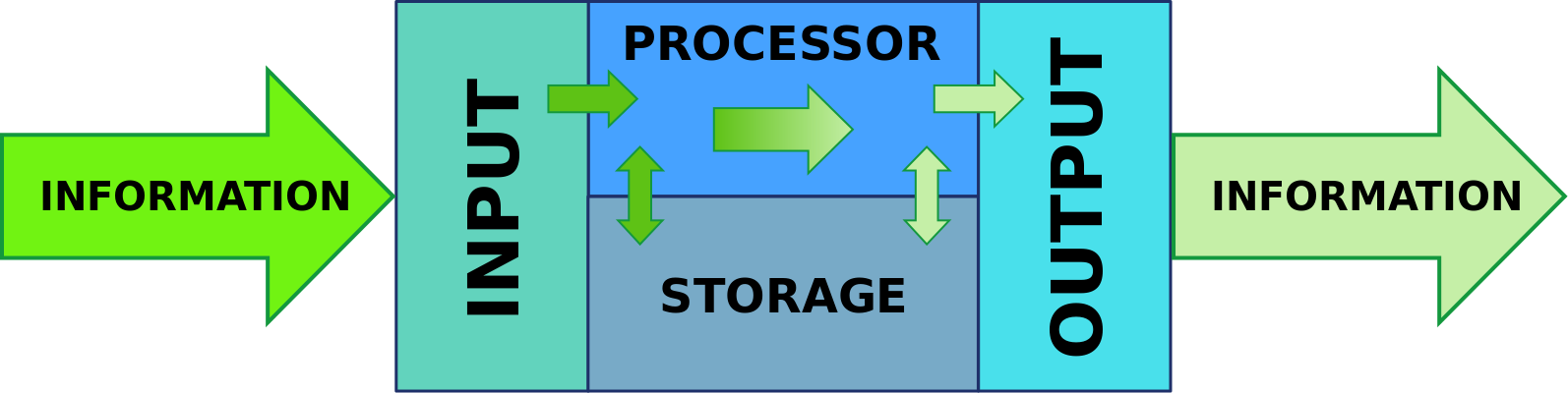 How information is processed.