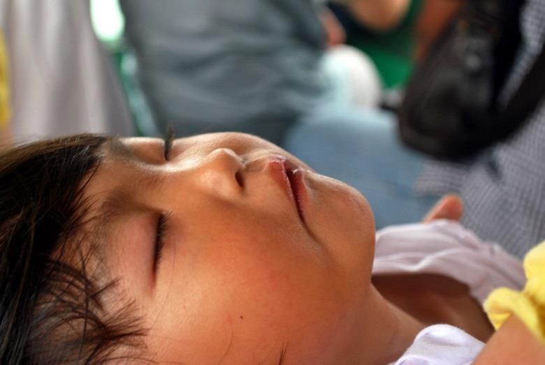 A child sleeping.